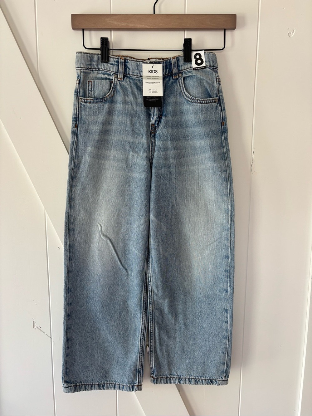 Cotton On Kids Light Blue Wide-Leg Jeans